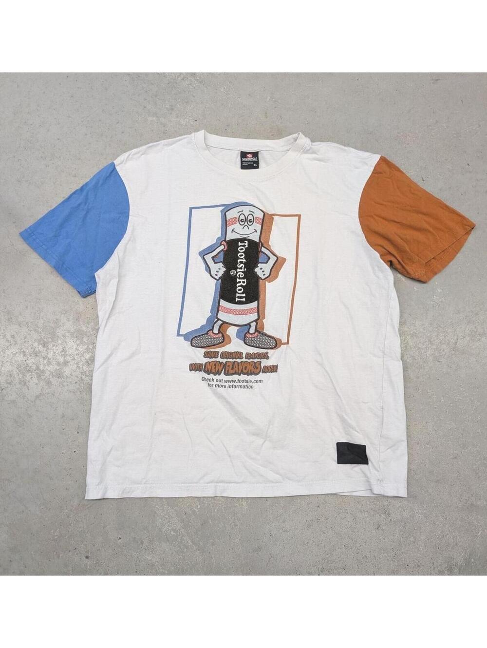 Vintage Y2K Tootsie Roll SouthPole Advertising Promo T-shirt